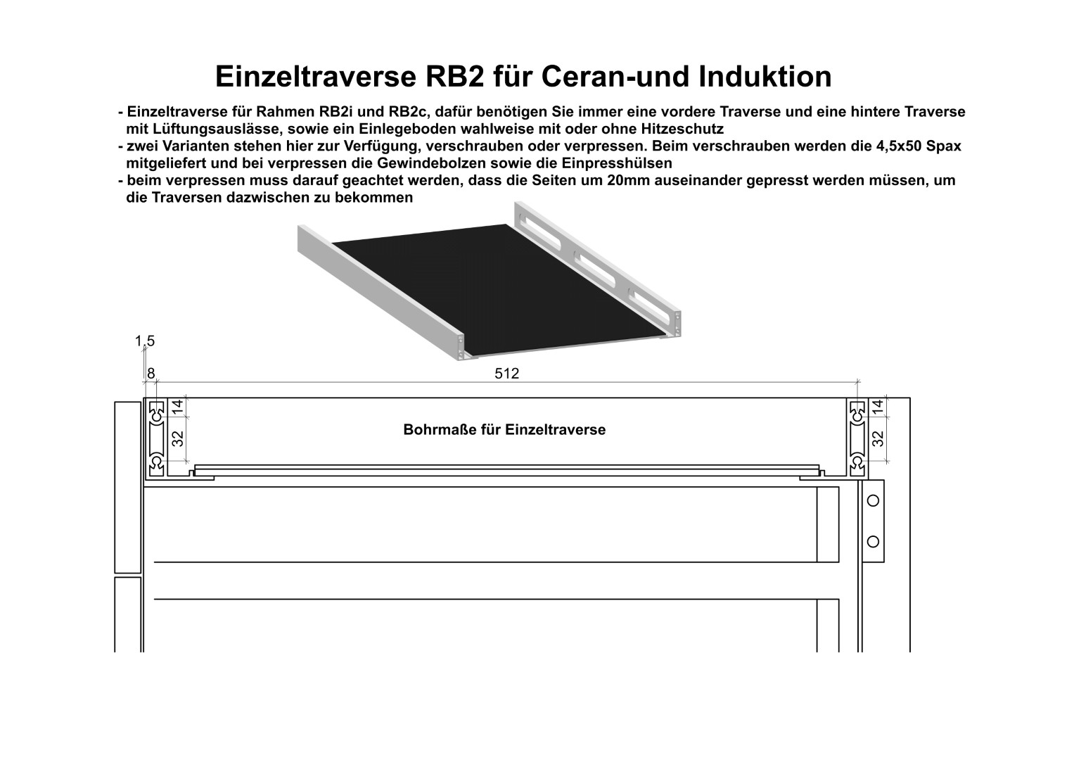 Einzeltraverse RB2 hinten – Bild 7