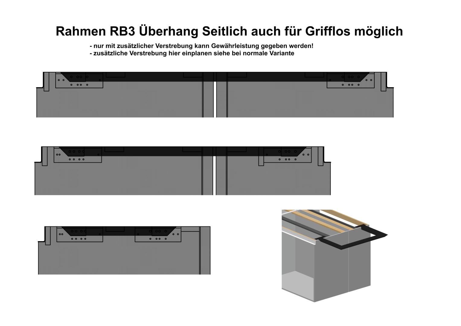 Rahmen RB3 für Überhang seitlich – Bild 8